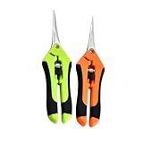 2 Stück Klein Gartenschere, Astschere Bonsai Schere Baumschere Ernteschere, Pruning Shears Garden Scissors für Bonsai Pflanzen Blumen Ernte Obst Gemüse.