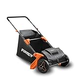 FUXTEC Laubsammler FX-LS52 – Arbeitsbreite von 530 mm, Arbeitstiefe von 0-40mm, ca. 100L Graßfangkorb und 6,5 Kg Nettogewicht