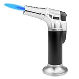 Dyaucwpo Flambierbrenner, Küchenbrenner, Crème Brulée Brenner, Bunsenbrenner mit Sicherheitsschloss, Nachfüllbar Gasbrenner, für Küche, Gebäck, Desserts, Camping, Grillen (Butan Nicht Inbegriffen)