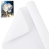 OLYCRAFT 37.3cmx5m Leinwand auf Rolle Doppelt Grundierte Baumwoll Leinwand Leinwandrolle 0.3mm Dicke Baumwoll Leinwandrolle Zum Malen Doppelt Leinwandpapier Für Öl Und Acrylfarben Kunstprojekte