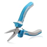 SPEEDWOX 4,5 Zoll Flachzange für die Schmuckherstellung Glatte Backenzange Drahtbiegen oder Begradigung Ringöffnung Entenschnabel Feinzange für DIY-Schmuckherstellung Hobby-Projekte