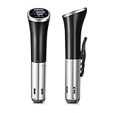 Sous Vide, Wancle Sous Vide Garer Stick 1100W IPX7 Wasserdicht Präzisionskochtopf Immersion Zirkulator Mit Reservierungsfunktion, einfach zu speichern