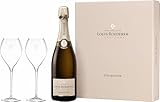 Louis Roederer Champagner Roederer Collection Genuss zu Zweit - Geschenkset 1 Flasche + 2 Gläser - Nachfolger Brut Premier Champagner (1 x 0.75 l)