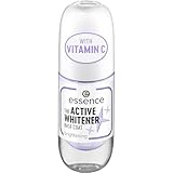essence THE ACTIVE WHITENER BASE COAT, Nagelaufheller, Transparent, mit Vitaminen, schützend, Expressergebnis, natürlich, vegan, ohne Konservierungsstoffe, ohne Parfüm, ohne Parabene, 1er Pack (8ml)