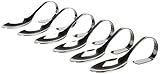 IBILI 731600 Vorspeisenlöffel-Set, Edelstahl, Silber, 15 x 6 x 5 cm, 6-Einheiten