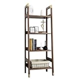 Massivholzregal für die Aufbewahrung des Heimstudios, kreativ und einfach, um Bücher zu organisieren und zu dekorieren, ideal für Wohnzimmer oder Büro.