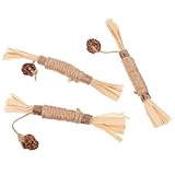 Homoyoyo 3 Stück Teiliges Katzen-kauspielzeug aus Silvervine Molaren-kau-Sticks zur Zahnpflege und Plaque-entfernung Stressreduzierend und Spielerisch für Aktive Katzen Geeignet