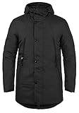 Blend Talan Herren Winterparka Parka Winterjacke mit Kapuze mit hochabschließendem Kragen, Größe:L, Farbe:Black (194007)