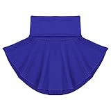 AufbüGelbarer,AufbüGelbarer Einlagestoff Frauen Mädchen Faux Rollkragenhals Halsabdeckung Abnehmbar Fake Hemd Kragen Halb Top Falsche Mock Bluse Kragen Winter Neckwärmer (Color : Dark Navy)