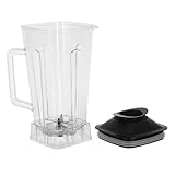 DECORNIJIA Gewerblicher Mixbecher 2L aus Robustem Kunststoff Ersatzbehälter für Saft und Smoothie Mixer Großer Volumenbehälter für Restaurants und Catering Wiederverwendbar