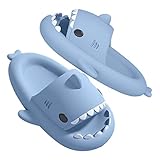 GULAKY Cloud Shark Slides Pillow Slippers Damen /Herren Hausschuhe Unisex Badeschuhe für Sommer,Himmelblau,42.43