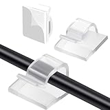 YIXINHE Kabelhalter Selbstklebend, 60 Stück Kabelclips,kabelbefestigung,Transparent, 3M-Kleber, für Kabelmanagement & Weihnachtsdekoration,kabelklemmen selbstklebend.