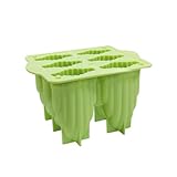 6 Kavitäten Eisformen Silikon Formen, Stieleisformen BPA Frei Kuchen Eis am Stiel Backform Popsicle Molds Set, Eiscreme form Cake Pop Ice Lolly Mould Eis Selber Machen Dessertform