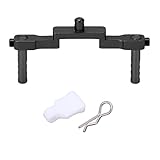 Professionelle RC CNC gefräste Aluminiumlegierung Vorderschale Säule RC-Montageschalensäule für AXIAL SCX24 1/24 RC Autos (Schwarz)