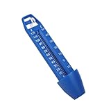 SHINEOFI Schwimmendes Poolthermometer aus Kunststoff Praktischer Wassertemperaturmesser für Schwimmbad Spa und Aquarium Kompakt mit Breitem Messbereich Langlebig und Leicht Ablesbar