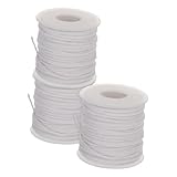SEWOART 3 Rollen Docht für Wachskerzen Öllampendochte Baumwolldochte auf Spulenbasis Kerosin -Lampenzubehör Zuckerherstellung von Kerzen Tiki Fackel Docht Kerosin -Lampenteile White