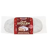 KuchenMeister Christ Stollen 750 g | Saftiger Stollen vegan gefüllt mit Rosinen und kandierten Früchten | nach traditionellem Rezept | 1 x 750 g