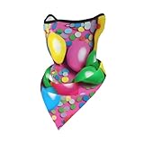 PHAYAH Halstuch mit Luftballon-Konfetti-Muster, Gesichtsmaske, Bandana, Sturmhaube, Kopfbedeckung, Multifunktionstuch