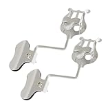 Yardwe 2 Stück Notenständer Leier Für Posaune Klavier Zubehör Notenhalter-clip Posaunen-flip-ordner Posaune Leier Musiknoten-clip Musik Büroklammer Posaunen-leier-clip Silver Eisen