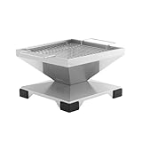 THÜROS T2 Holzkohle Tischgrill Edelstahl 35x35 cm