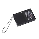 Tragbares Radio – Akku Radio komfortabel – bedient | Gepäcknetz und ständiger Batteriebetrieb | tragbar für Zuhause, Outdoor, Camping