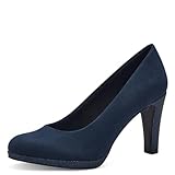 MARCO TOZZI Damen Pumps Vegan Elegant, Blau (Navy Comb), 40 EU