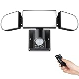 maxtachi LED Strahler mit Bewegungsmelder Außen 35W,6000LM Superhell Außenstrahler mit Verstellbaren 3 Köpfen mit PIR Steuerung&IP65 Wasserdicht Flutlicht Gilt für Garten Garage Torweg Terrasse