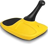 Fannou Bob Schneebob Rodelschlitten Kinderschlitten Zipfelbob Robuster Kunststoffrodel Stabil für Kinder&Erwachsene Schneesport Winter Sports ZIPFEL Schlitten mit einfacher Steuerung bis 100kg-Gelb