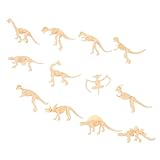 UPKOCH 12st Dinosaurier-skelettmodell Lernspielzeug Miniatur-Dinosaurier Dinosaurierknochen Dinosaurier-Modelle Dinosaurierspielzeug Kinderspielzeug Kinder Spielset Puzzle Schimmel