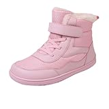 TDEOK Winter rutschfeste weiche Sohle High Top Sportschuh Barfussschuhe Kinder Winter Wasserdicht Barfuß-Wander-Schneestiefel für Mädchen und junge Kinderstiefel GefüTtert Kletterschuhe Kinder