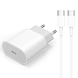 20W iPhone 15 Ladegerät [MFi Certified] 20W USB C Schnellladegerät PD 3.0 Power Adapter Typ C Stecker und 2M Kabel Schnellladekabel für iPhone 15/15 Plus/15 Pro/15 ProMax,Samsung Galaxy,iPadPro,Huawei