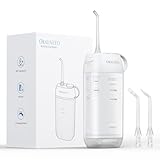 Oralneed Mini Portable Munddusche, Magnetisch aufgeladen Oral Irrigator, Retractable Water Reservoir, 3 Modi, IPX7 Waterproof Oral Water Flosser, Geeignet für Zuhause und Reisen
