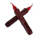 Yardenfun 2 Stück Flammenlose LED Elektrische Taper Kerzen für Hochzeit Party Dekoration Wiederverwendbare Batteriebetriebene Wachskerzen Romantische Stabkerzenlicht für Festliche Anlässe