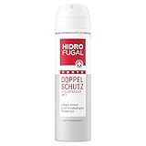 Hidrofugal FORTE DOPPEL SCHUTZ Spray, starker Antitranspirant Schutz gegen stress- und hitzebedingtes Schwitzen, Deospray mit angenehmem Duft ohne Ethylalkohol (150 ml)