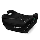 Kinderkraft I-BOOST 2 I-SIZE, Sitzerhöhung für Kinder (125-150 cm), leichter Sitzerhöhung (1,2 kg), Installation über ISOFIX und 3-Punkt-Sicherheitsgurt, breit und tief, Schwarz