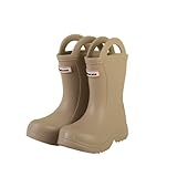 Gummistiefel Kinder Mädchen Leicht Regenstiefel Jungen rutschfest Wasserschuhe Halbhoch Gartenschuhe Wasserfest Regenschuhe Sommer Rain Boots Kids Tragbare Weicher Strandschuhe Mit Tragegriff