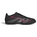 adidas Unisex Predator Club Turf Football Boots Fußballschuhe, core Black/Grey Four/Lucid red, 44 2/3 EU