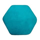 TOGEVAL Spielteppich Hexagon Plüschmatte für Indoor Spielzelt Weicher Kleiner Teppich für Mädchen und Jungen rutschfeste Dekorative Spielmatte für Kinderzimmer und Spielbereiche