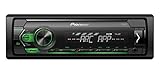 Pioneer MVH-S120UI 1-DIN Autoradio mit RDS, grüne Beleuchtung, halbe Einbautiefe, USB für MP3, WMA, WAV, FLAC, AUX-Eingang, Android-Unterstützung, iPhone-Steuerung, ARC App kompatibel