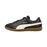PUMA Unisex King 21 It Soccer Shoe, Black White Gum, 43 EU