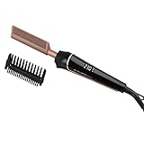 80°C-230°C Hot Comb for Afro hair/Lace wigs/Bart, janelove Keramik Glättkamm mit HD LCD Anzeige, Schnelles Aufheizen Haarglätter Bürste/Bartglätter Kamm für Männer