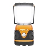 LE LED Campinglampe, Ultra Hell 1000 Lumen, 4 LeuchtmodiI Dimmbar Suchscheinwerfer, Batteriebetrieben Notfallleuchte für Stromausfällen, Wandern, Notfall, Ausfälle und so weiter, 1 Stück, Orange