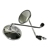 Motorrad-Rückspiegel Motorrad Rückspiegel Elektrische Fahrrad Rückspiegel Für Moped Seite Spiegel 8mm Runde Für 2 Teile/para