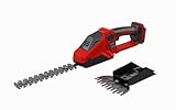 2-in-1 Akku Heckenschere & Grasschere kompatibel mit Milwaukee M18 18V Akku, 150W 90° Verstellbare Elektrische Strauchschere mit 2 Aufsatzklingen zum Schneiden von Strauch und Gras (ohne Akku)