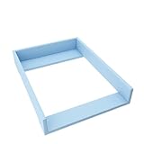 REGALIK Wickelaufsatz für Koppang IKEA 72cm x 50cm - Abnehmbar Wickeltischaufsatz für Kommode in Blau - Abgeschlossen mit ABS Material 1mm