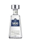 Cuervo 1800 Silver Tequila 38% vol. (1 x 0,7l) – Kristallklarer, mexikanischer Tequila hergestellt aus 100% blauer Agave von Hand gepflückt – Ideal für klassische Margaritas