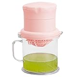 Zitruspresse, Zitronenpresse – Manuelle Zitruspresse mit Tasse und Sieb – kleine tragbare Zitronenpresse, Küchengeräte, Obstpresse für die Heimküche