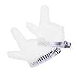 FRCOLOR 1Paar Doppelfinger Saugen Handschuhe für Daumensaugen Atmungsaktiv für Kleinkinder zur Vermeidung von Handbeißen und Kratzen