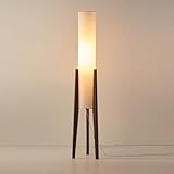 Moderne industrielle Stehlampe für Wohnzimmer und Schlafzimmer, einstellbare 3 Farbtemperaturen, Stoffschirme, Fußschalter, hohes Standlicht für rustikale Bauernhaus-Dekoration