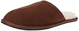 Amazon Essentials Herren Kuschelige Pantoffeln, Dunkles Toffee Braun Mikro Wildleder, 47 EU
